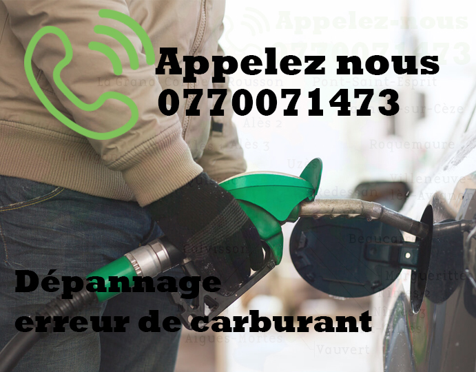 Dépannage erreur de carburant